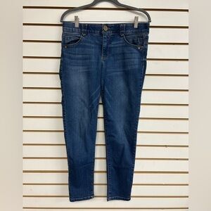Democracy “Ab” Solution Medium Wash Straight Leg Ankle Taper Jeans - Size 8